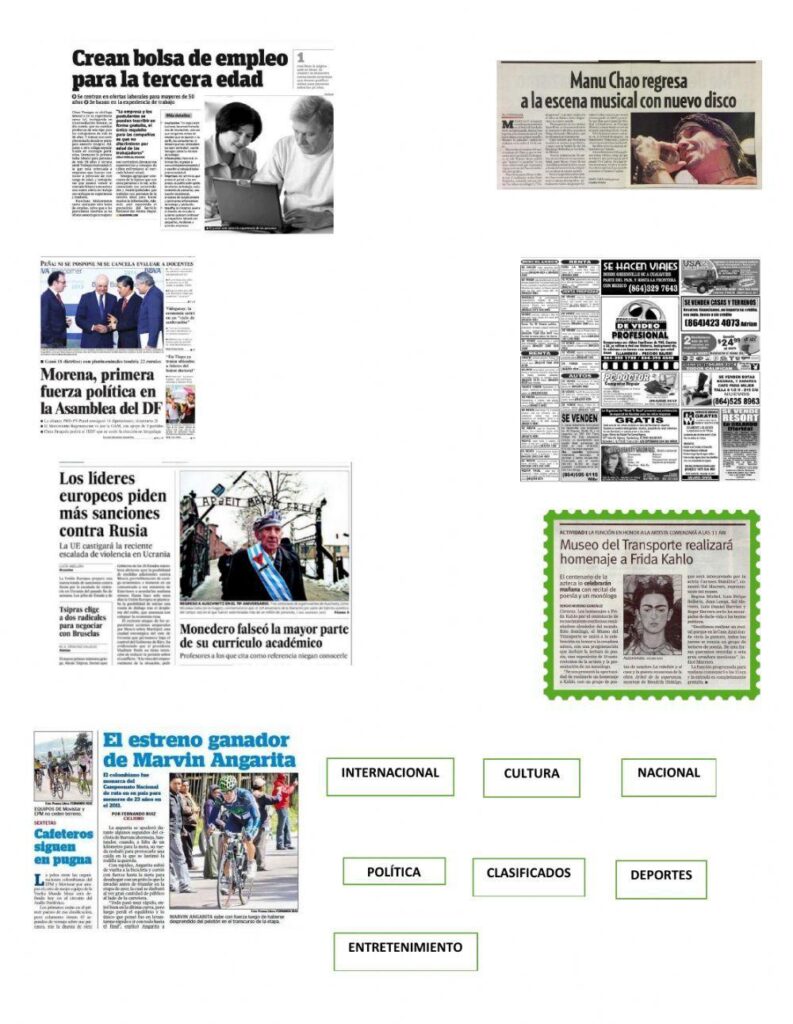 Cuáles son las secciones que se divide un periódico 8 101260037181012605001