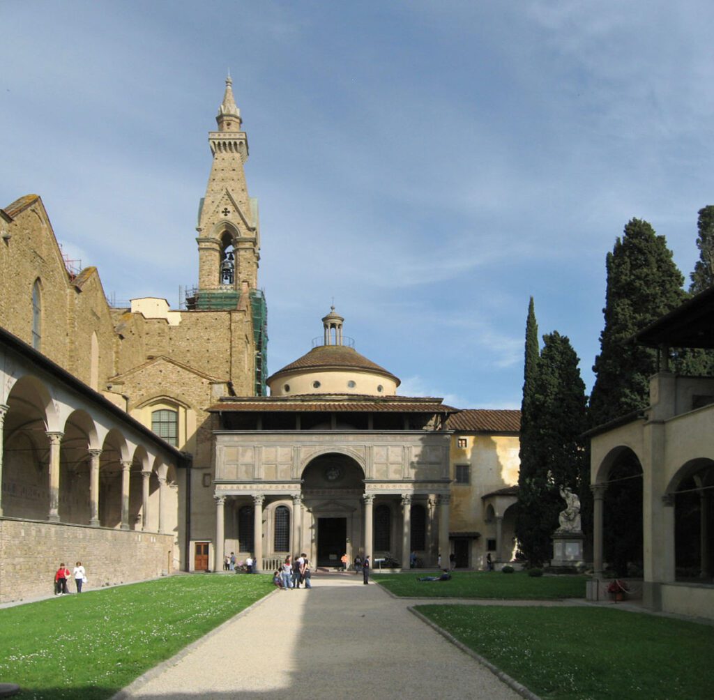 Que otras obras de Brunelleschi en Florencia 2 1200px Pazzi Chapel Santa Croce Apr 2008 P