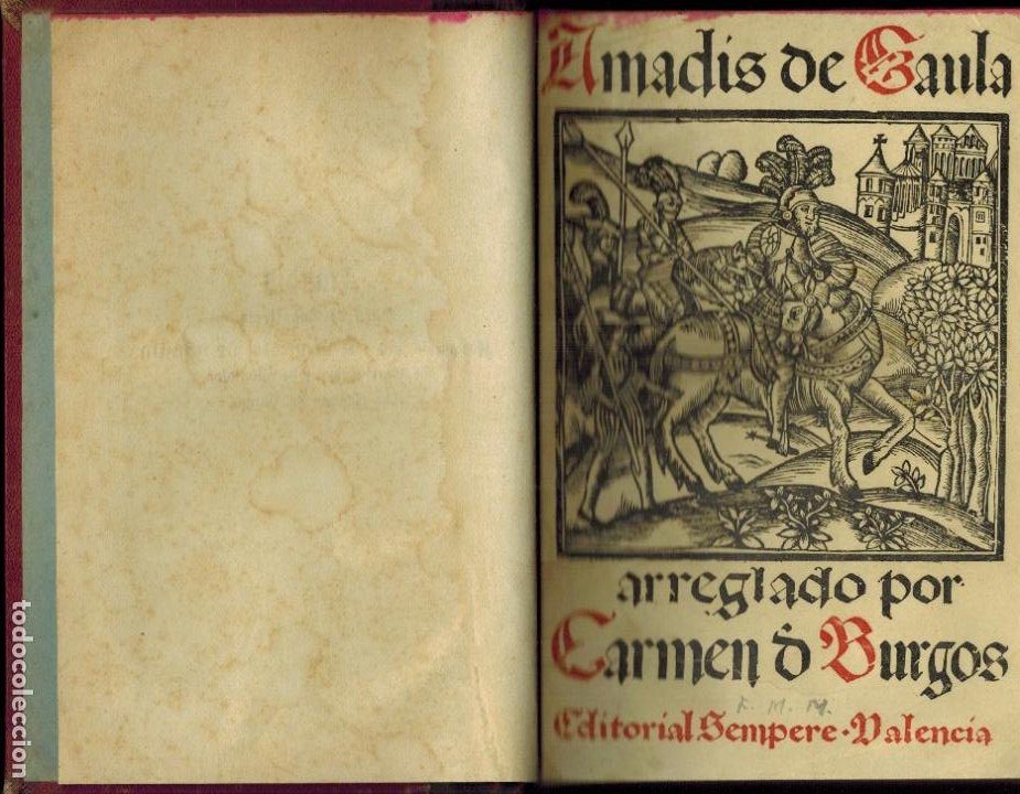 Manuscrito antiguo de Amadís de Gaula