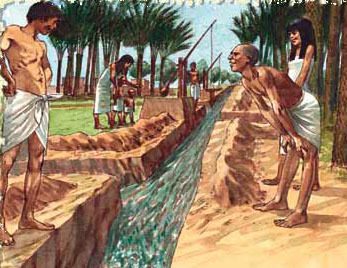 Antiguos canales de irrigación Mesopotamia