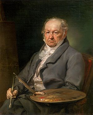 Cuándo empezó a pintar Francisco de Goya 3 Joven Francisco de Goya pintando