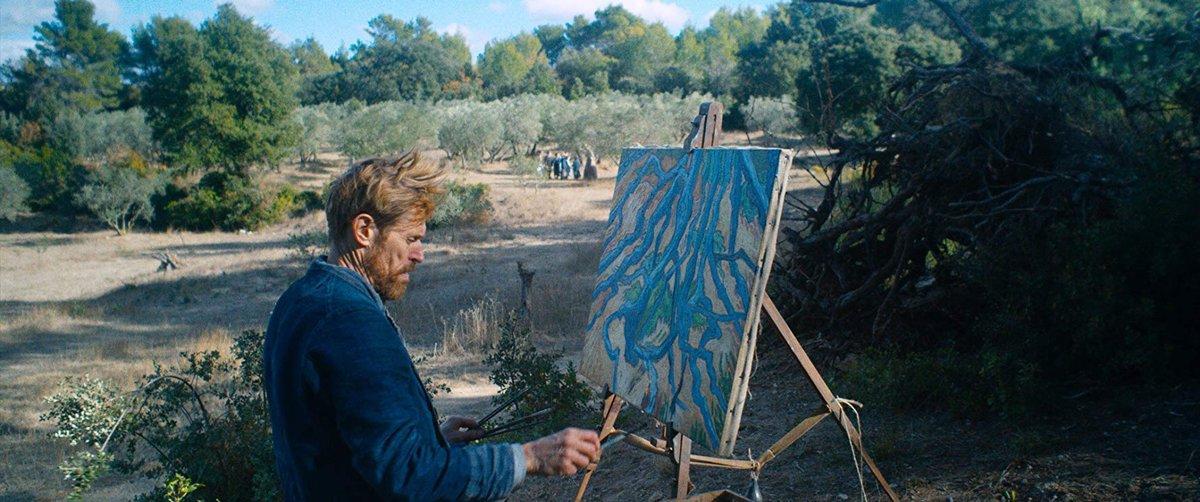 Van Gogh pintando en el campo