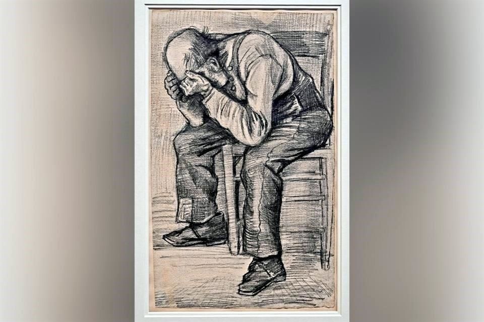 Joven Vincent van Gogh dibujando