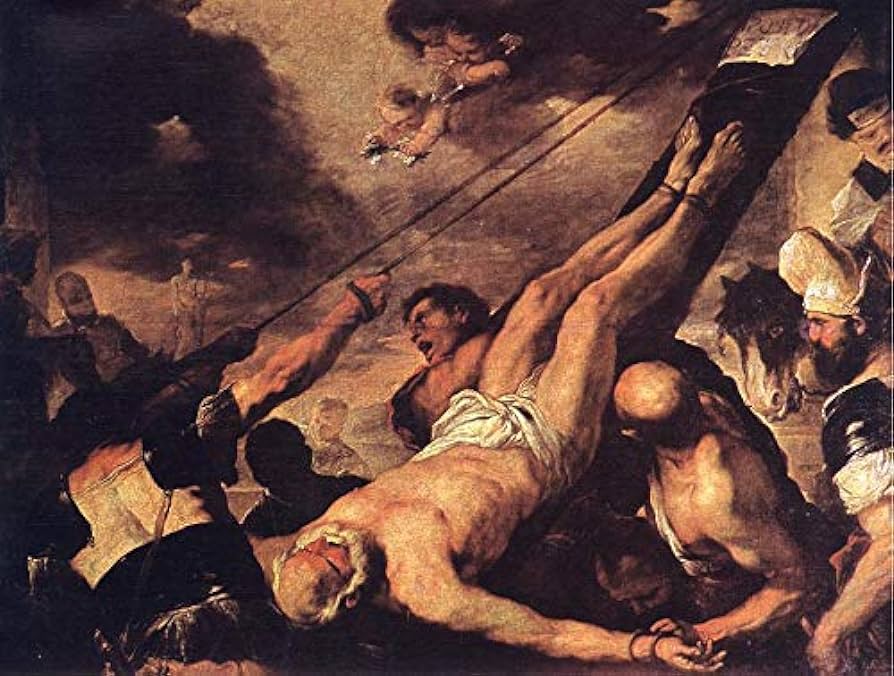 San Pedro crucifixión arte religioso