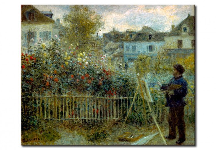 Cuántas obras Pinto Claude Monet 5 Claude Monet pintando en su jardín