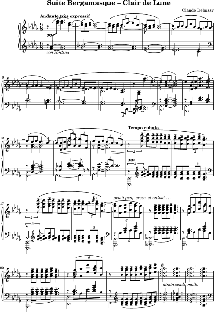 Qué significa Clair de Lune de Debussy 7 5cursb63 page1