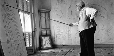 Matisse pintando en estilo fauvista