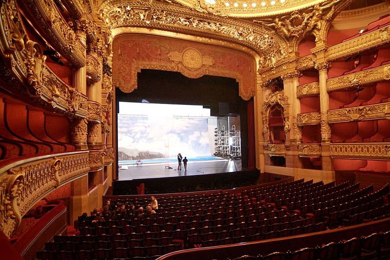 Escenario de teatro contemporáneo
