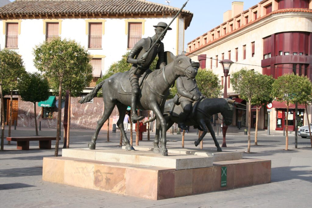 Cómo se llaman los dos protagonistas principales de Don Quijote 4 Alcazar San Juan Quijote Sancho JMM