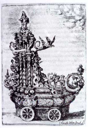 Representación medieval de un Auto Sacramental