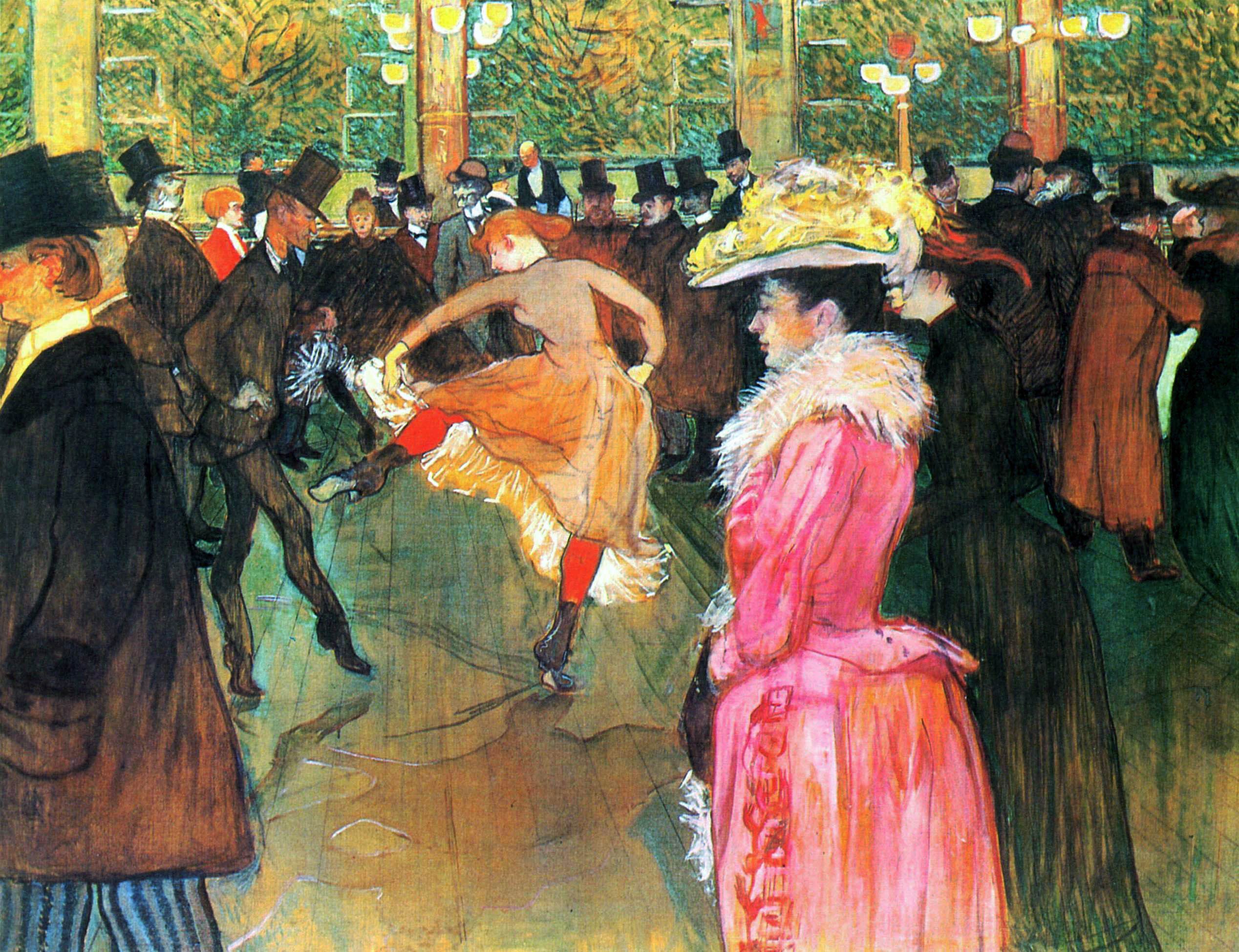 Pintura El Baile en el Moulin Rouge