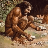 Qué instrumentos construyó el hombre primitivo 4 Hombre primitivo construyendo herramientas naturales