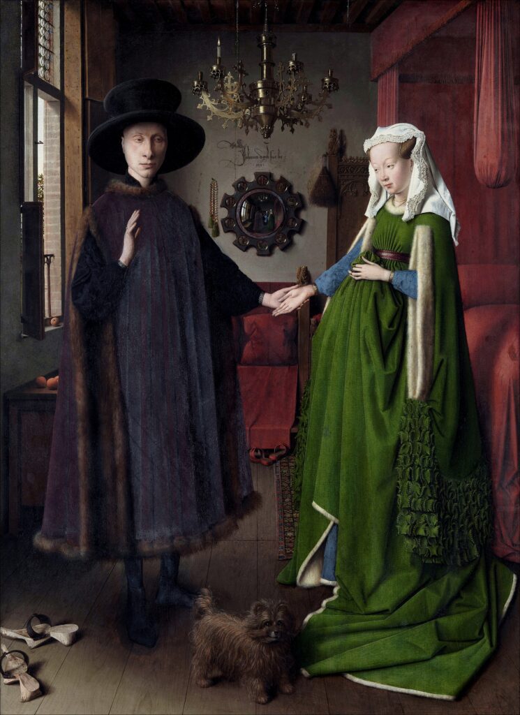 Cómo pintaba Jan van Eyck: Maestría del Detalle 19 JAN VAN EYCK RITRATTO DEI CONIUGI ARNOLFINI 14342
