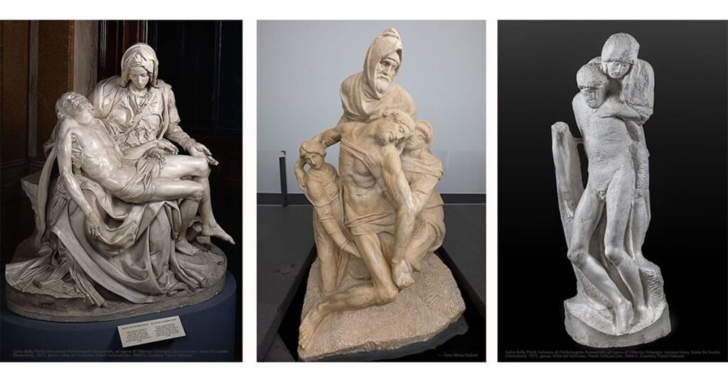 Diferentes versiones de La Piedad Miguel Ángel