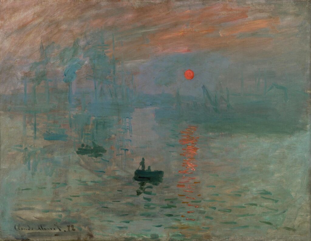 Qué pinturas son del estilo impresionista 16 Monet Impression Sunrise