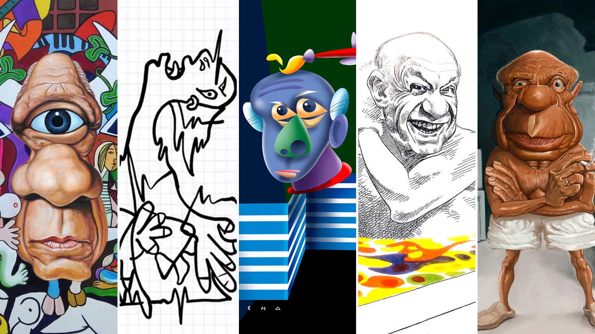 Artistas homenajeando a Picasso