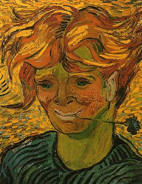 Joven Vincent van Gogh pintura al óleo