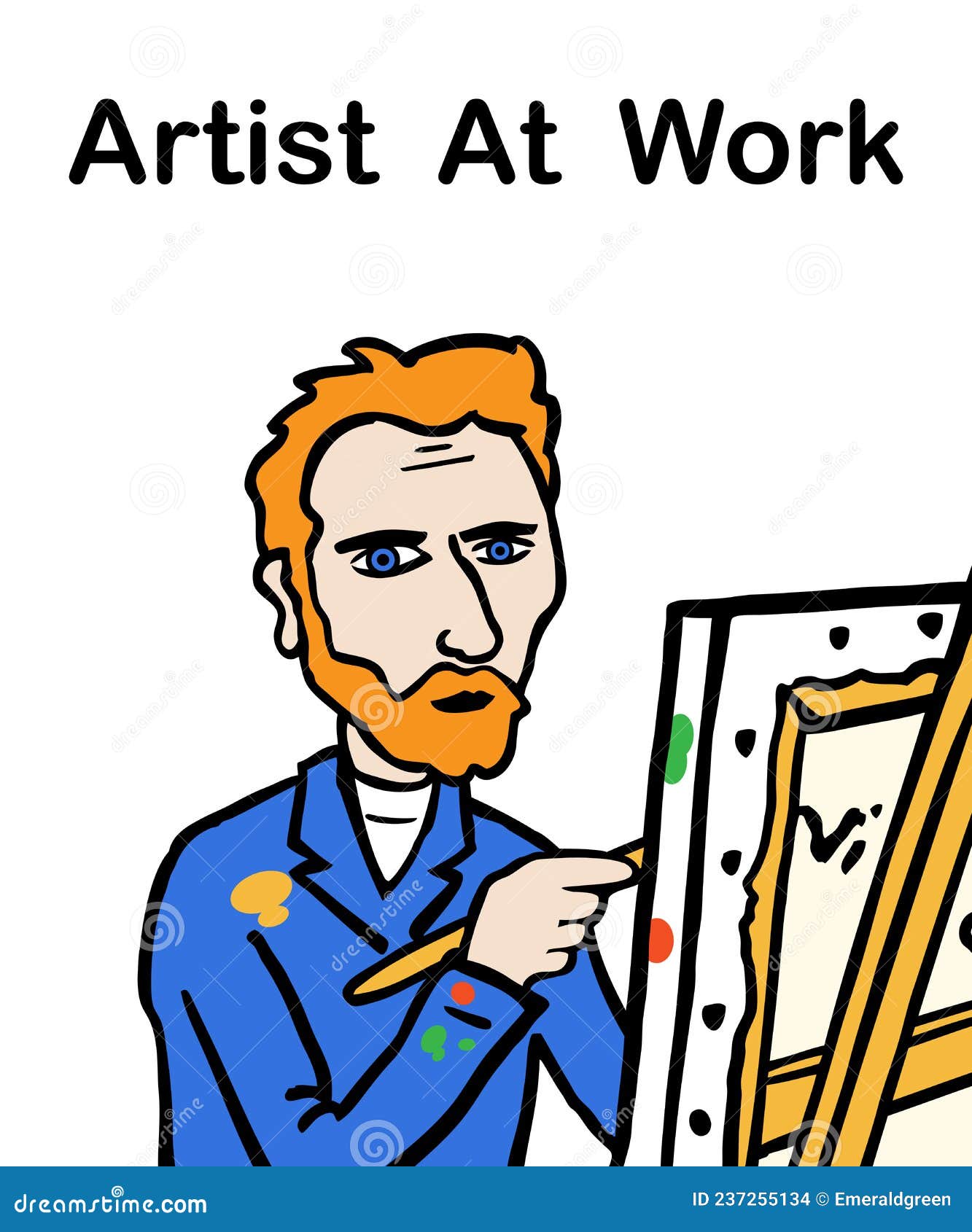 Que pensaba Van Gogh sobre el arte 4 Van Gogh pintando en su estudio