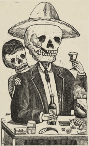 Pintura simbólica de José Guadalupe Posada