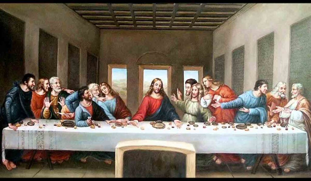 como se pinto la ultima cena