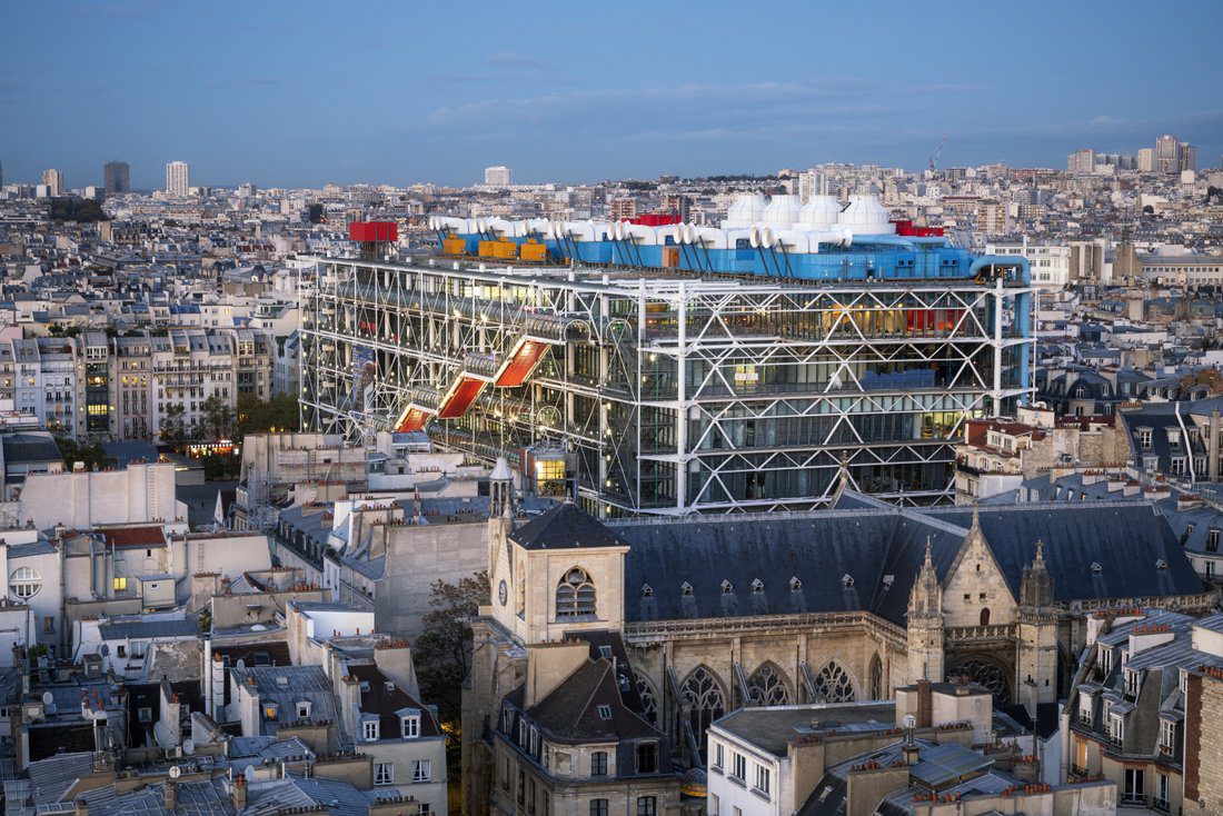 Cuántos pisos tiene el Centro Pompidou 4 Pisos del Centro Pompidou