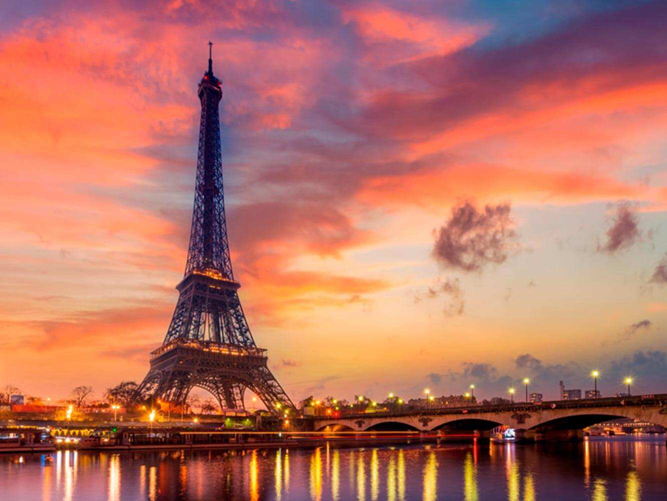 Torre Eiffel al atardecer