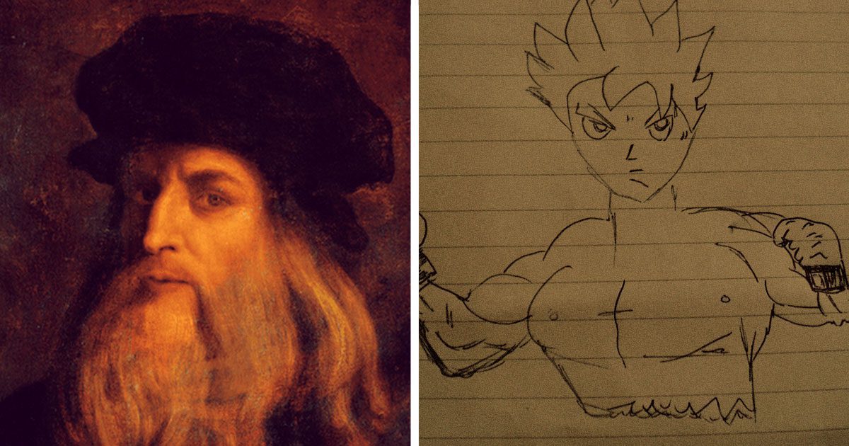 Dónde nació Leonardo da Vinci y en qué contexto 5 Joven Leonardo da Vinci dibujando