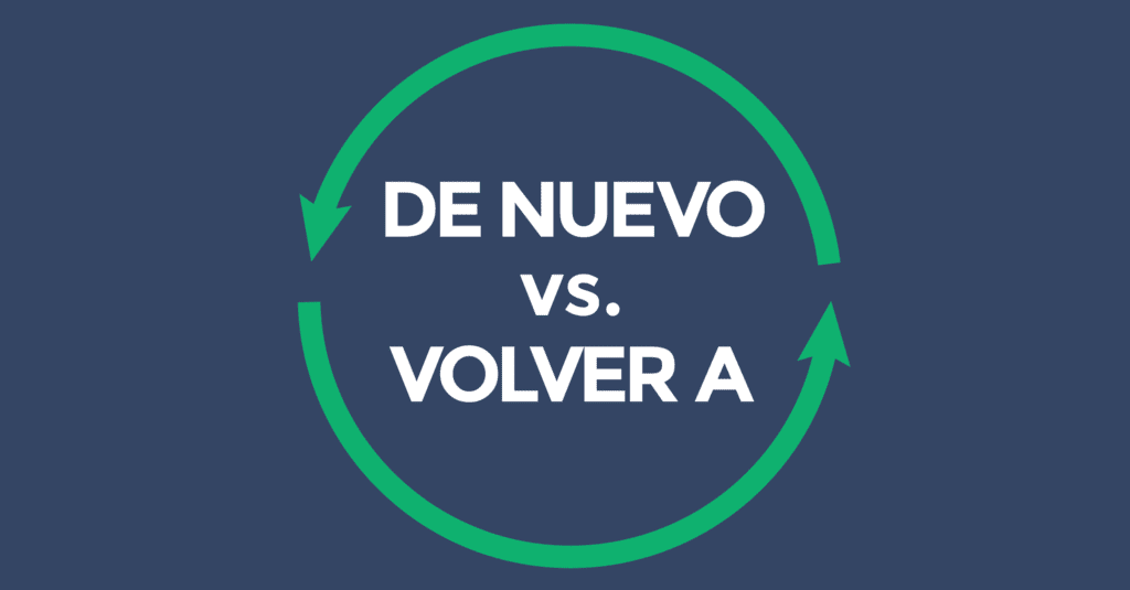 de nuevo