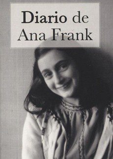 Diario de Ana Frank antiguo abierto