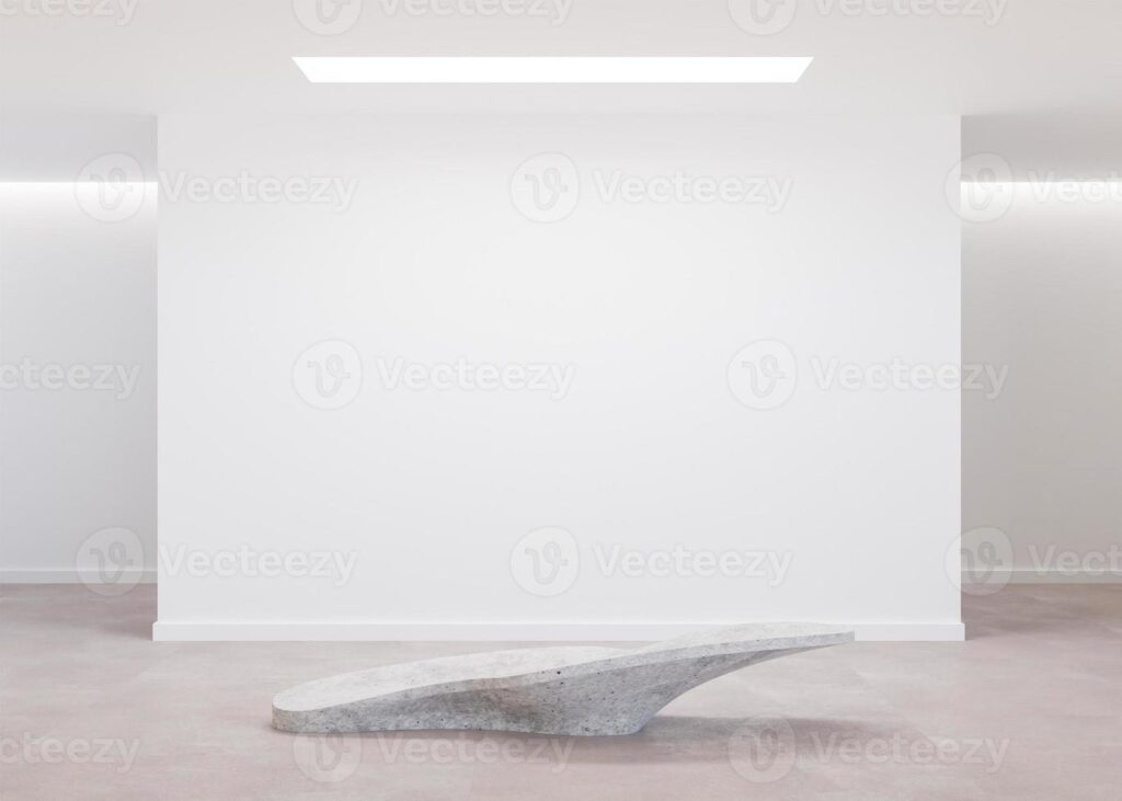 Dónde puedo exponer mis obras de arte 13 empty white wall in modern art gallery mock up interior in minimalist style free copy space for your artwork picture text or another design empty exhibition space 3d rendering photo