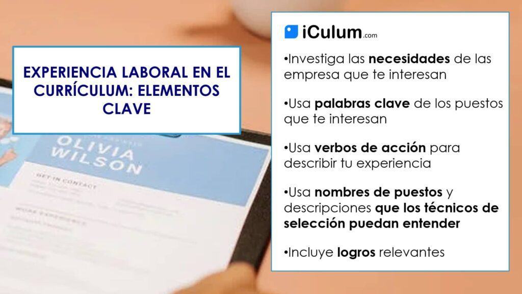 experiencia laboral