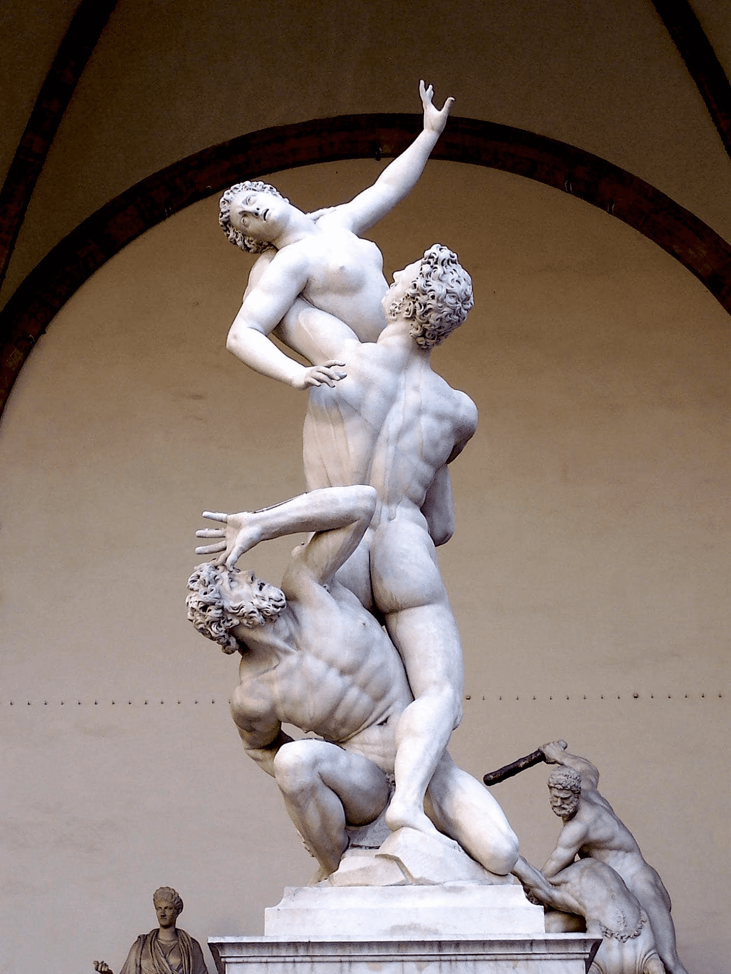 Qué representa el rapto de las sabinas escultura 4 Escultura Rapto de las Sabinas Giambologna