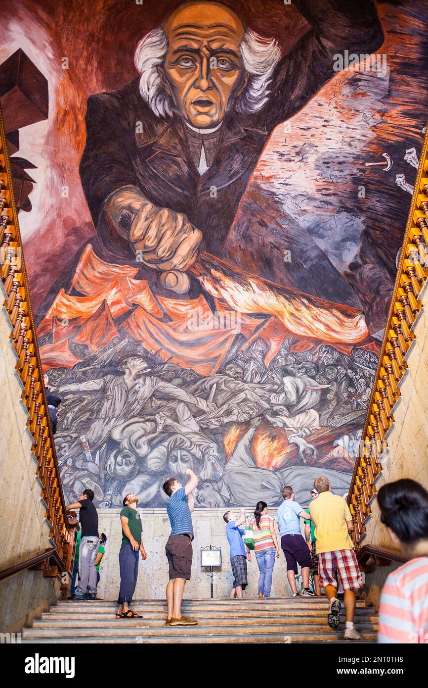Mural de Orozco en Palacio de Gobierno