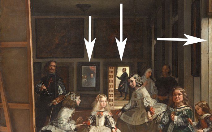 Reflejo espejo Las Meninas Renacimiento
