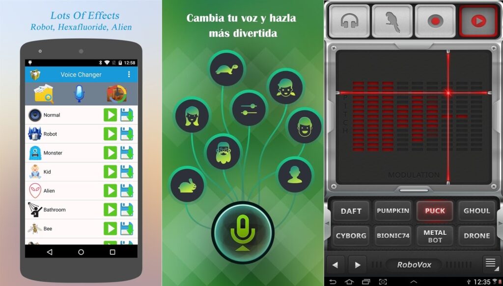 modificar voz
