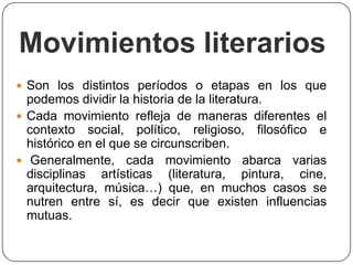 Manifestación de un movimiento literario cultural