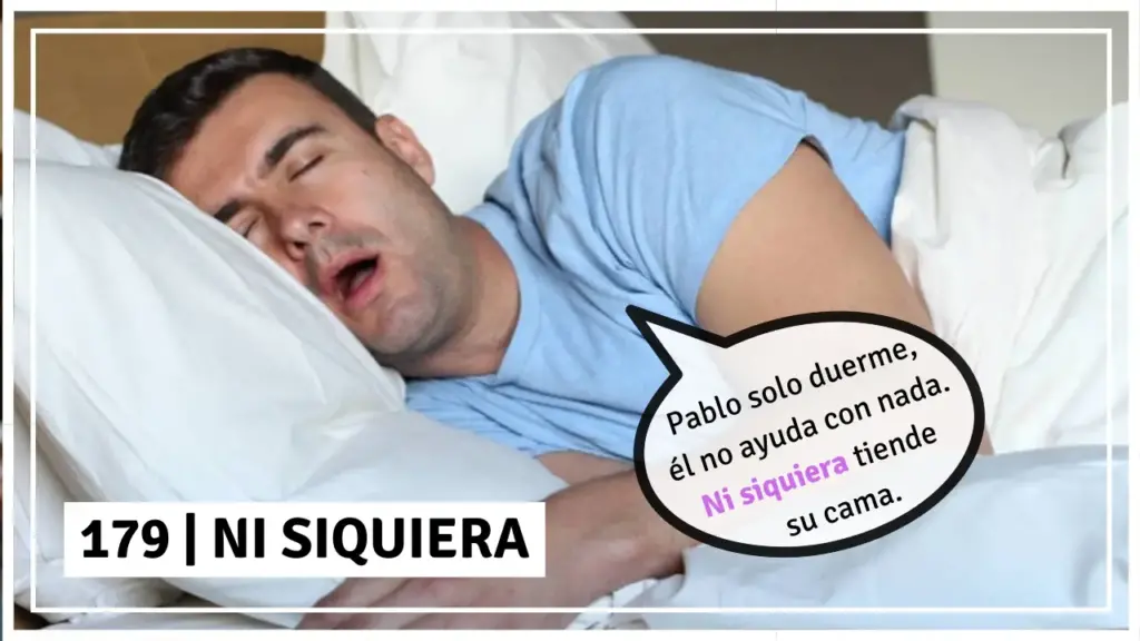 ni siquiera