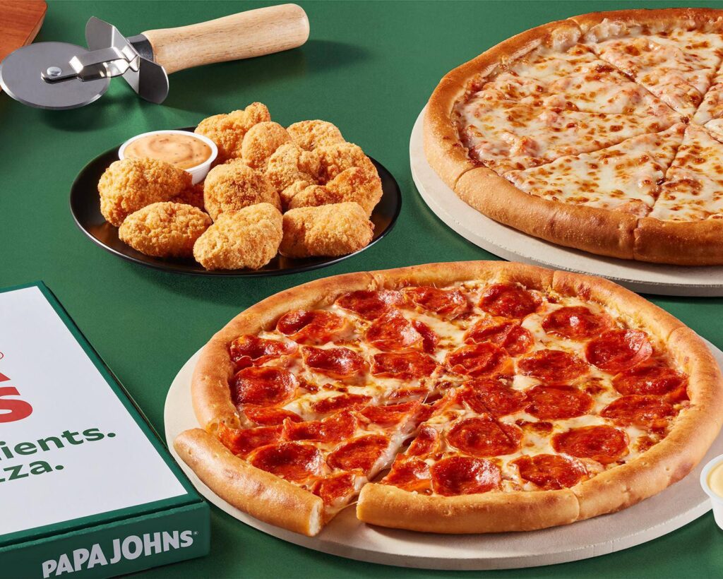 Qué opciones ofrece la carta de Papa John's en Dos Hermanas 24 papa johns