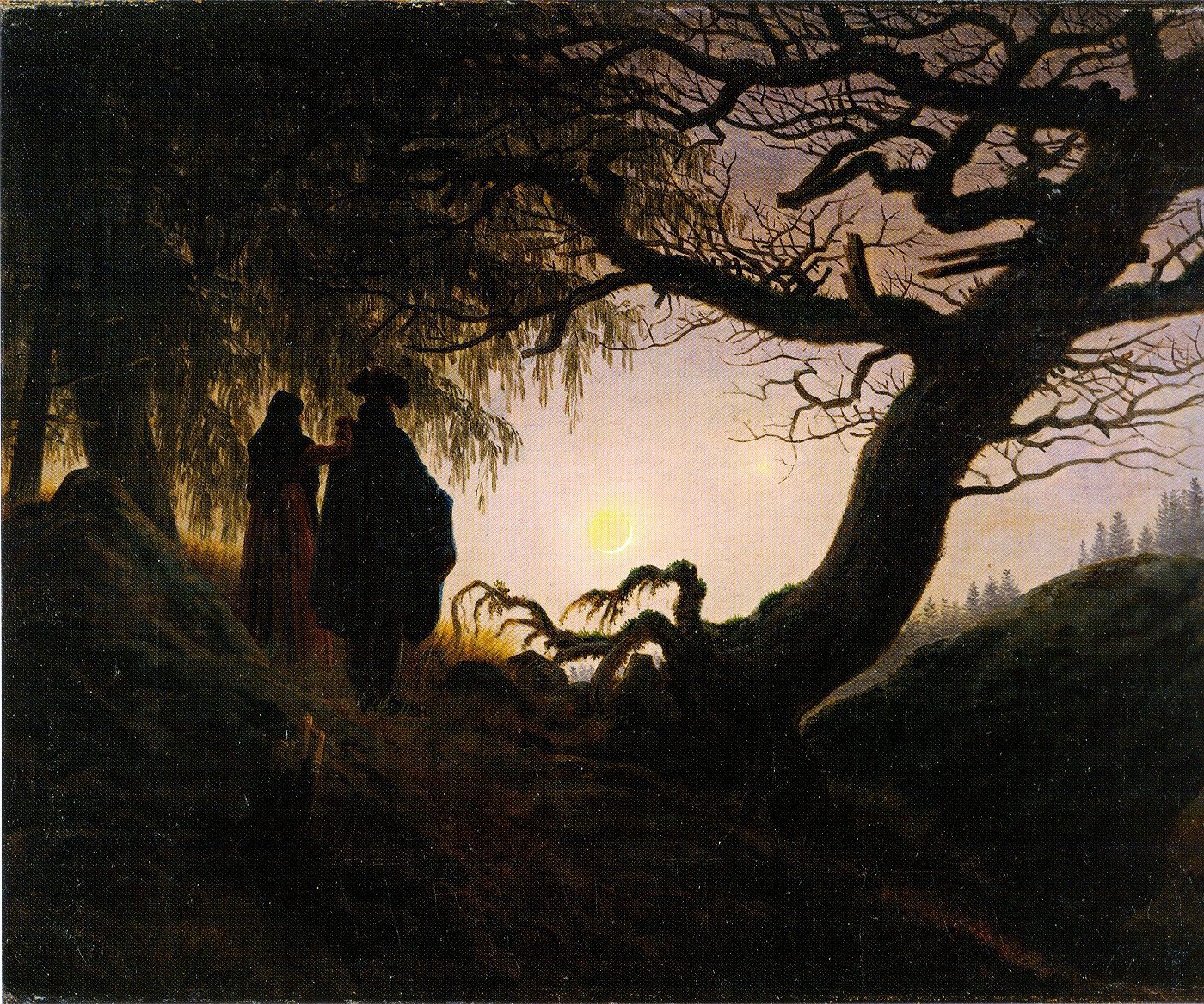 Qué temas abordan los poemas del Romanticismo 3 Poeta romántico en un paisaje desolado