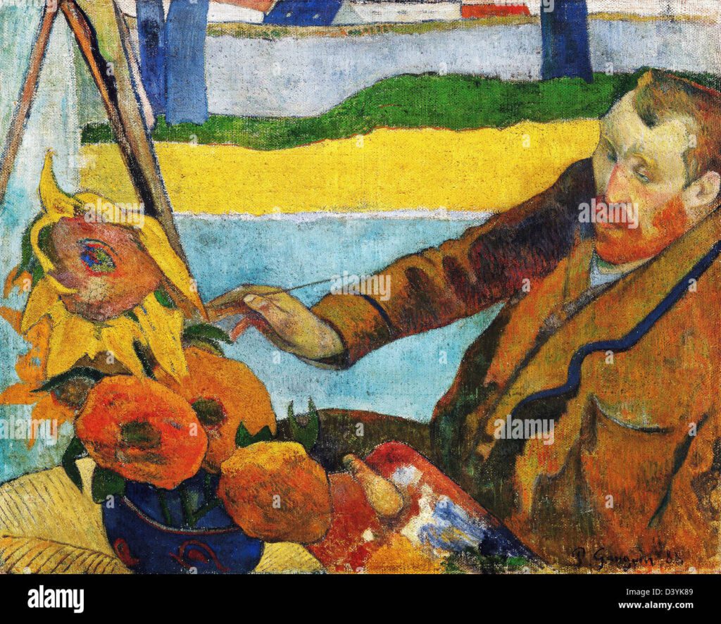 Cómo murió Vincent Van Gogh el pintor 7 paul gauguin vincent van gogh pintando girasoles 1888 oleo sobre lienzo el museo van gogh amsterdam d3yk89