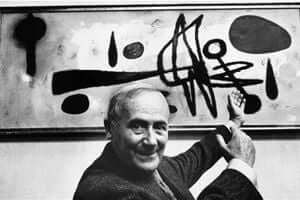 Miró pintando en Mont-roig del Camp