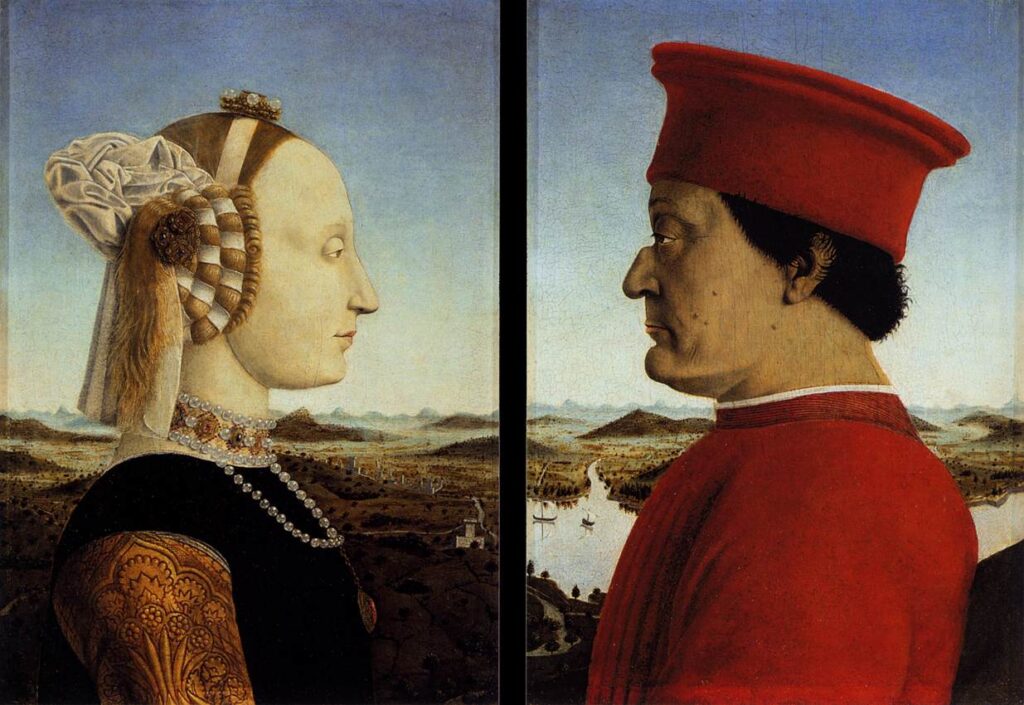 ritratto duchi urbino piero della francesca uffizi