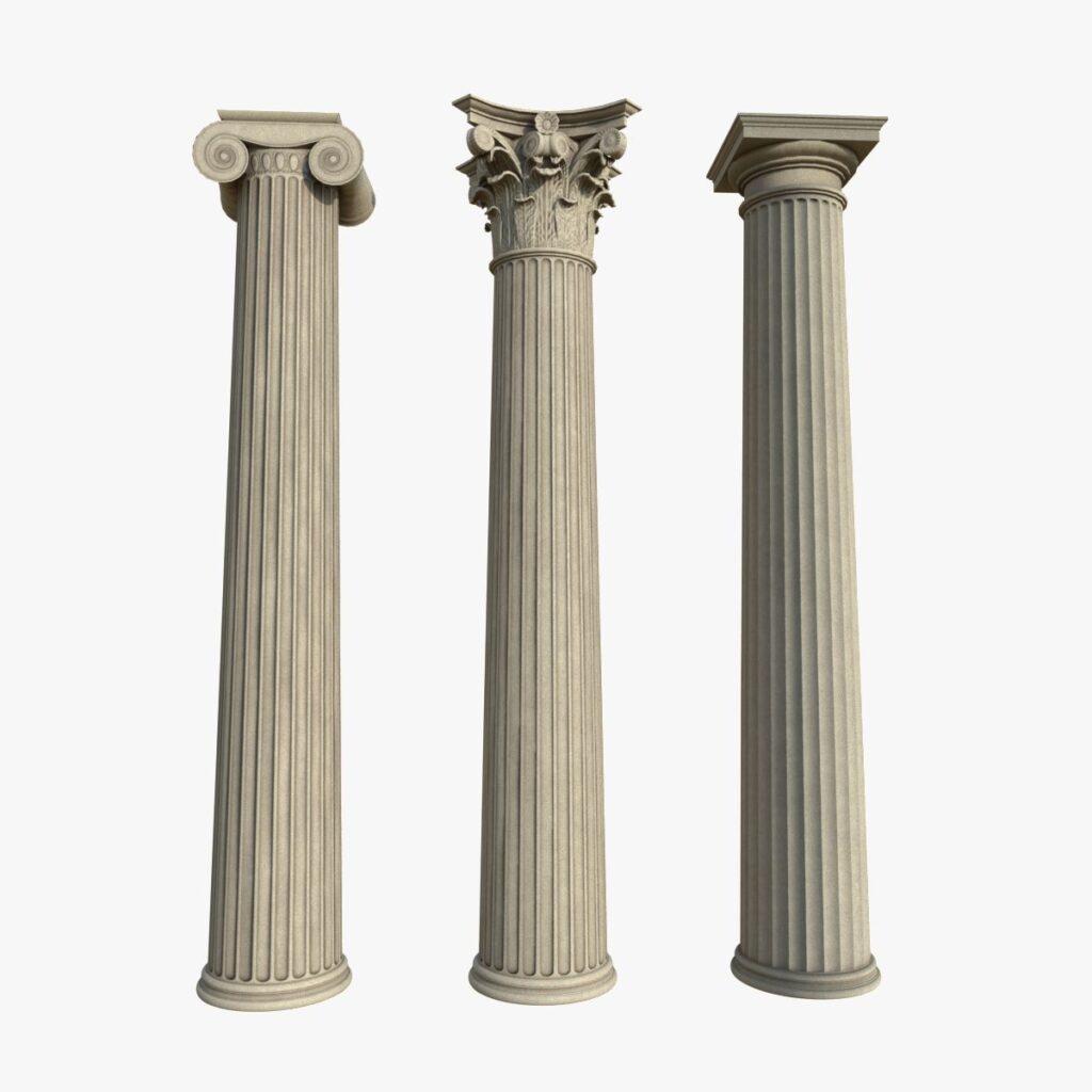 Cuántos estilos de columnas griegas existen 10 tciioexs